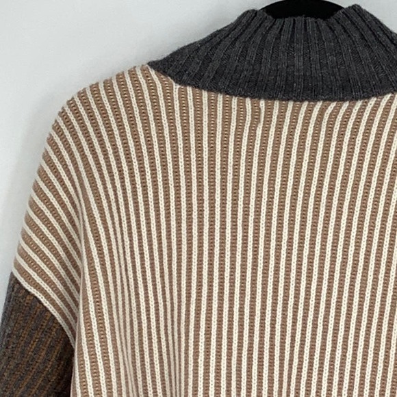 NEW! NAADAM Size Small Fisherman Colorblock Turtleneck Sweater $445 msrp J7-5 - Picture 7 of 12